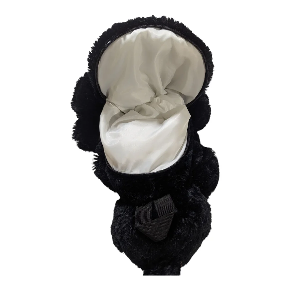 Unipak Kid's Black Bear Plush Backpack